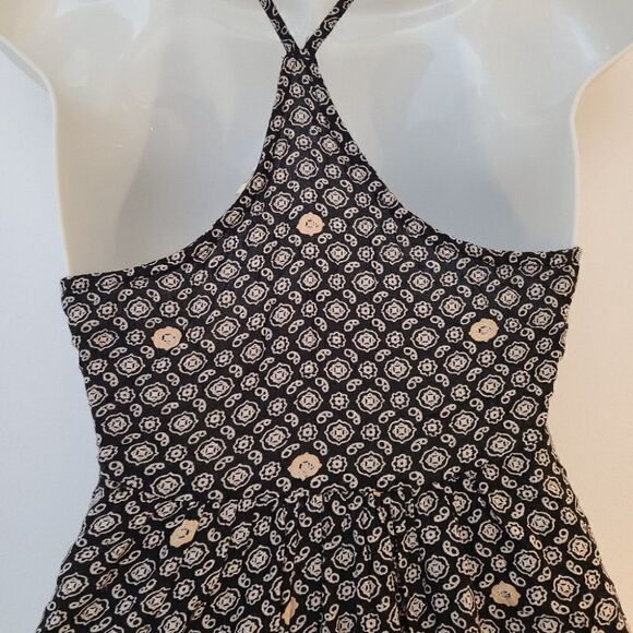 Roxy Black & White Patterned Hi-Low Midi Dress - XS - Picture 4 of 8